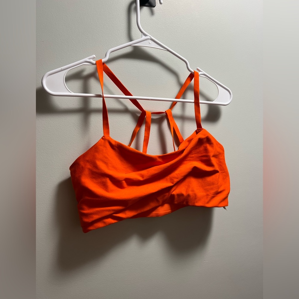 Free People Bright Orange Strappy Bralette
